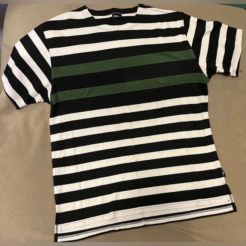 White shirt with stripes